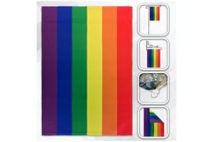H&G Studios Rainbow 12x18in Garden Flag