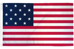 15 Star Spangled Banner Flag 3x5ft Poly