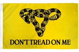 Don't Tread on Me (Women's Rights) Gadsden Flag 3x5ft Poly