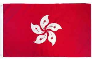 Hong Kong Flag 3x5ft Poly
