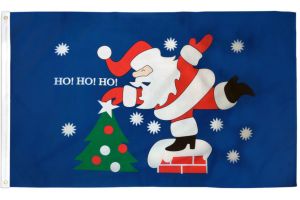 Ho Ho Ho Santa Flag 3x5ft Poly