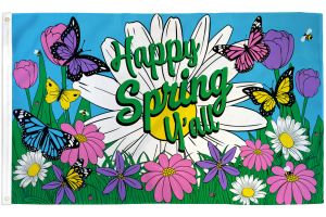 Happy Spring Y'all Flag 3x5ft Poly