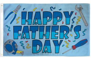 Happy Fathers Day Flag 3x5ft Poly