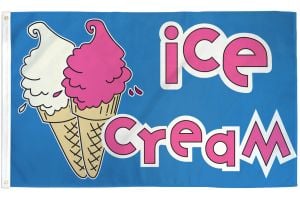 Ice Cream Flag 3x5ft Poly