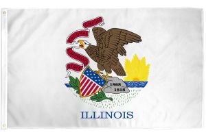 Illinois Flag 3x5ft Poly