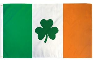 Ireland Clover Printed Polyester Flag 3ft by 5ft