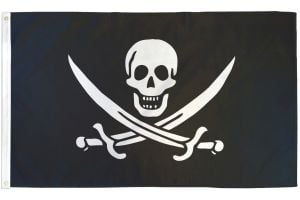 Jack Rackham Pirate Flag 3x5ft Poly
