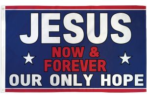 Jesus (Now & Forever) Flag 3x5ft Poly