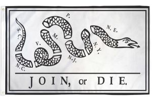 Join or Die Flag 3x5ft Poly