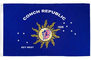 Key West (Conch Republic) Flag 3x5ft Poly