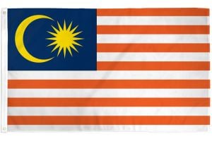 Malaysia Flag 3x5ft Poly