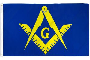 Masonic Flag (Blue & Yellow) Flag 3x5ft Poly