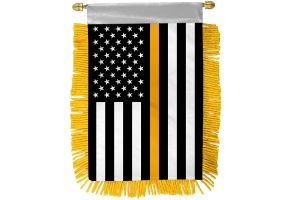 Thin Gold Line USA Mini Banner