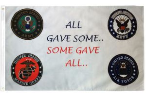 All Gave Some Some Gave All  Flag 3x5ft Poly