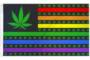 MJ USA (Rainbow) Flag 3x5ft Poly