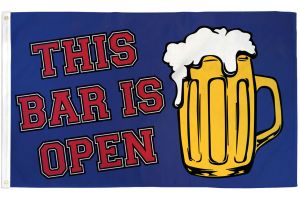 This Bar is Open Flag 3x5ft Poly