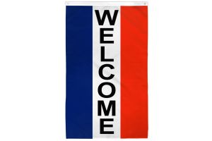 Welcome (Vertical) Flag 3x5ft Poly