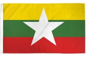 Myanmar (Burma) Flag 3x5ft Poly