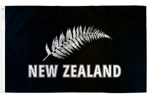 New Zealand (Silver Fern) Flag 3x5ft Poly