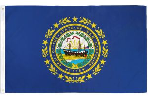 New Hampshire Flag 3x5ft Poly