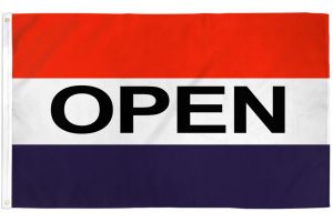 Open (RWB) Flag 3x5ft Poly