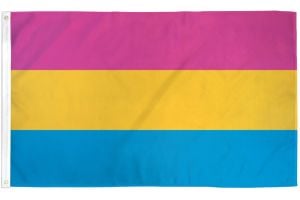 Pansexual Printed Polyester Flag 3ft by 5ft