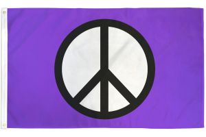 Peace (Purple) Flag 3x5ft Poly