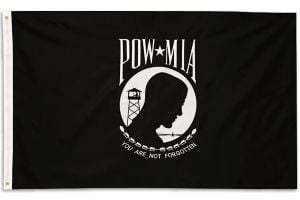 POW-MIA (Standard) Embroidered Flag 3x5ft