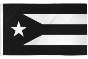 Puerto Rico (Black) Flag 3x5ft Poly