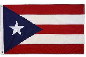 Puerto Rico Embroidered Flag 3x5ft