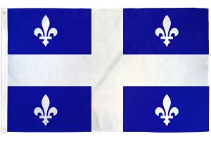 Quebec Flag 3x5ft Poly