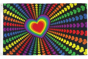 Rainbow Love Flag 3x5ft Poly 