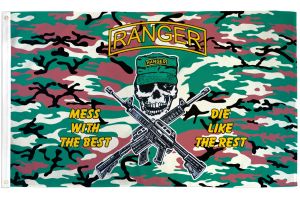 Ranger  (Camo) Flag 3x5ft Poly