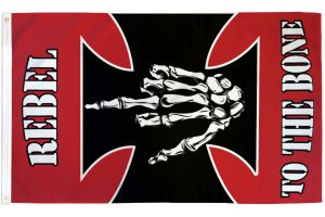 Rebel to the Bone Flag 3x5ft Poly