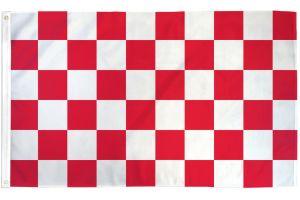 Red & White Checkered Flag 3x5ft Poly