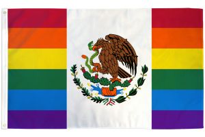 Mexico (Rainbow) Flag 3x5ft Poly