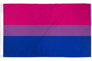 Gay Pride Bi Bisexual Flag 4"x6" Desk Table Stick 