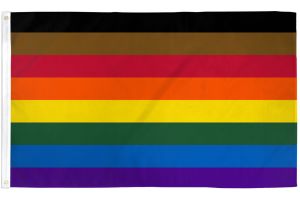 Philly Rainbow Flag 2x3ft Poly