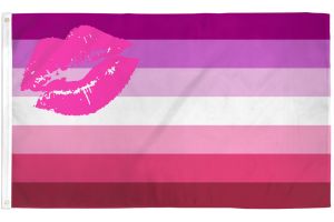 Lipstick Lesbian Flag 2x3ft Poly