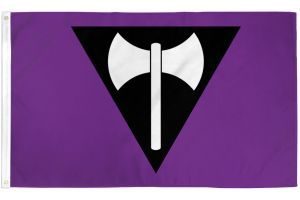 Lesbian (Labrys) Flag 3x5ft Poly