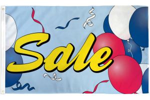 Sale (Balloons) Flag 3x5ft Poly