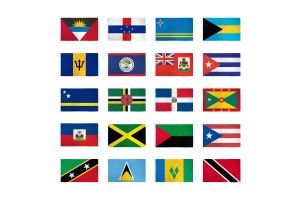 (3x5ft) Set of 20 Caribbean Flags