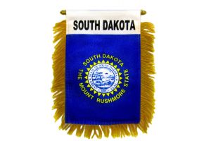 South Dakota Flag 4x6in Stick Flag Small Handheld SD State Flag 4" x 6"