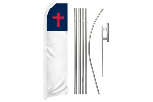 Christian Super Flag & Pole Kit