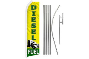 Diesel Fuel Super Flag & Pole Kit