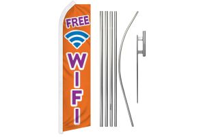 Free Wifi Super Flag & Pole Kit