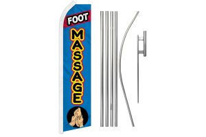 Foot Massage Super Flag & Pole Kit