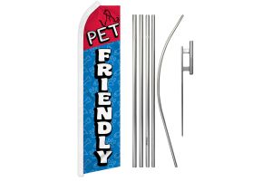 Pet Friendly Super Flag & Pole Kit