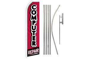 Computer Repair Super Flag & Pole Kit