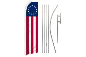 Betsy Ross Super Flag & Pole Kit